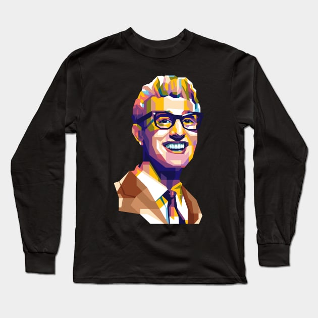Buddy Holly Long Sleeve T-Shirt by ESENTIAL-AF